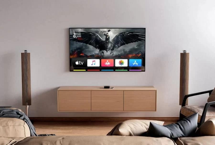 TV displaying streaming service.