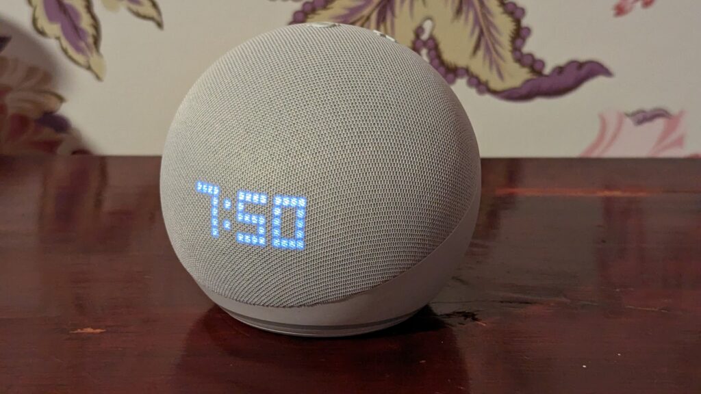 Amazon Echo Dot with Clock