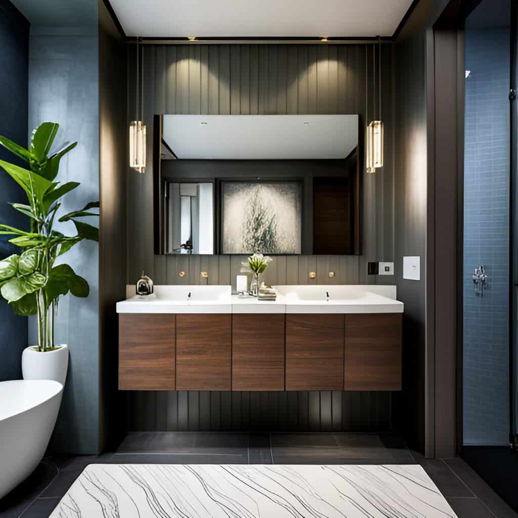 Double-Sink in Bathroom Renovation Ideas. 