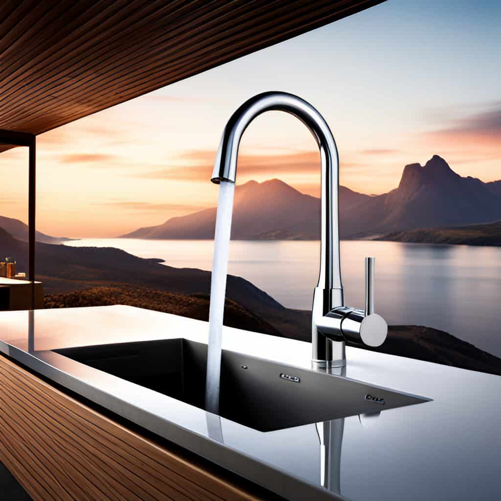 Luxury Brand Faucet swith Lovely Background