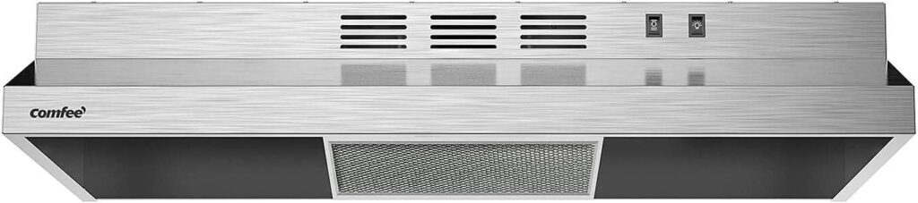 Best Affordable Option: Comfee CVU30W2AST Range Hood 30 Inch Ducted Ductless Vent Hood