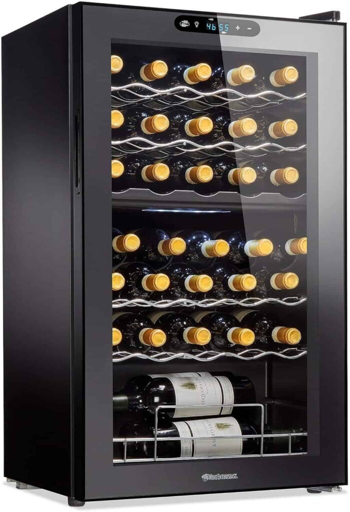 The Wine Enthusiast- Best Wine Fridge for Dual- Zone Control