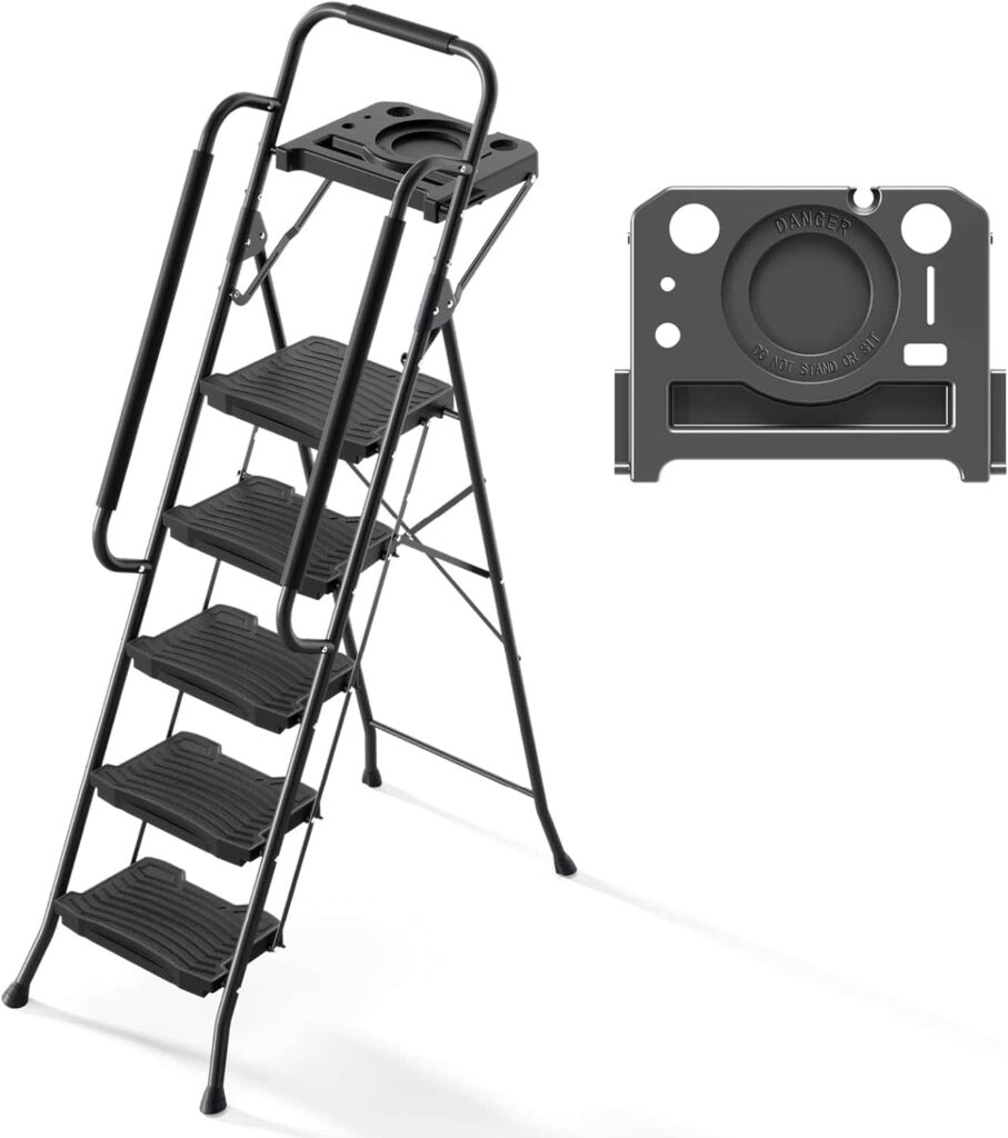 Best Everyday Household Use: KINGRACK 5-Step Ladder