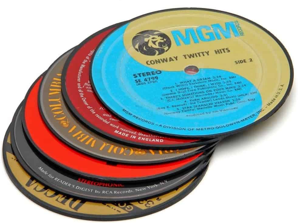 Vinylux Upcycled Record Coasters: Best for Music Enthusiasts